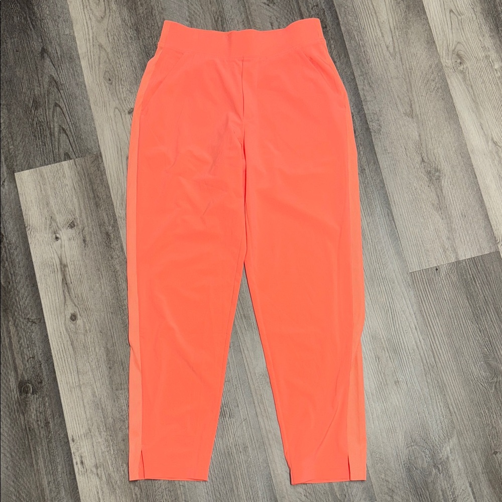 Athleta Coral Orange High-Waist Ankle Pants